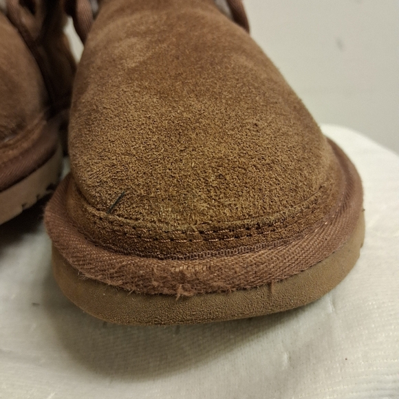 Men's Brown UGG Suede SHEEPSKIN Boots Size 11 - Picture 2 of 16